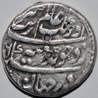 Indian Mughal King Aurangzeb Silver Rupee Coin Very Rare - 11.  16 Gm photo