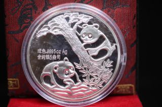Chinese 5oz Silver Panda Coin 1990 01 photo