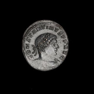 Ancient Roman Bronze Follis Coin Of Emperor Constantine The Great - 310 Ad photo