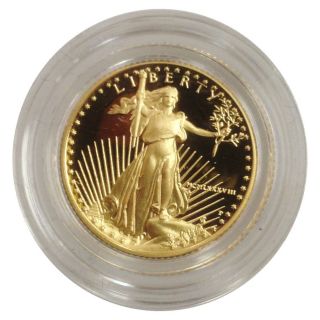 1988 - P $5 Proof Gold American Eagle 1/10 Ounce Gold And photo
