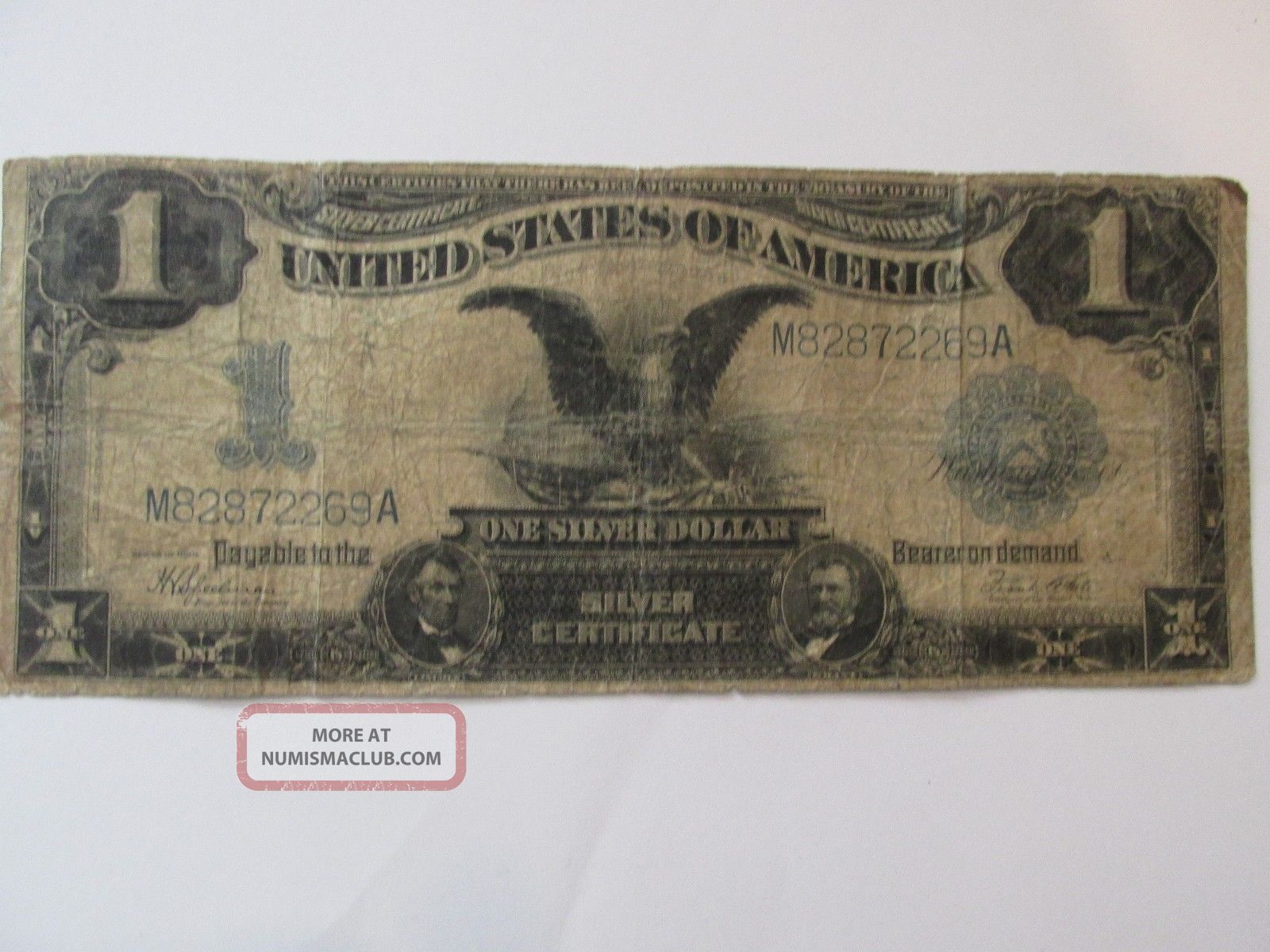 1899 $1 Large Currency Silver Certificate Note Look At Pics Large Size Notes photo