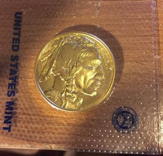 50 Dollar American Gold Buffalo 1 Oz.  2015 Uncirculated photo