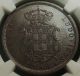 Ngc Ms - 62 Bu 1868 Portugal Copper 5 R Uncirculated Unc Europe photo 2