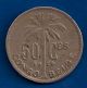 Belgian Congo 50 Centimes 1926 Belgium Colony Africa Coin French Legend Africa photo 1