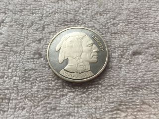 1 - American Indian / Buffalo - Liberty - 1 Oz.  999 Fine Silver Coin - 4 photo