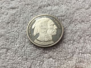 1 - 2001 American Indian / Buffalo - Liberty - 1 Oz.  999 Fine Silver Coin - 3 photo