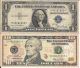 Matching (same/identical Serial) 1935 $1 Silver Certificate & $10 Dollar Bill Small Size Notes photo 1