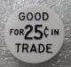 Carswell Afb Good For 25 Cents Token Gft Trade Fort Worth Tx Texas Exonumia photo 1