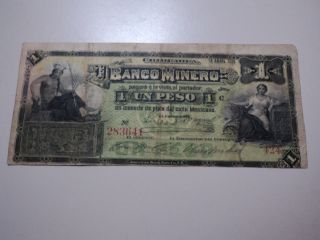 1 Peso Banco Minero De Chihuahua photo