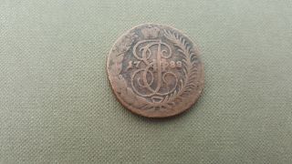 Russian Empire 2 Kopecks 1788 Copper Coin photo