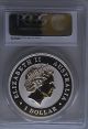 Pcgs 2014 - P Australia Kookaburra $1 Dollar Coin Ms69 Silver 1oz.  999 Perth Mint/ Australia photo 1