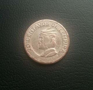 Honduras 1967 20 Centavos Lempira Coin.  Moneda De Honduras photo