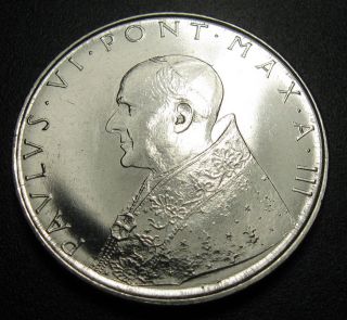 Vatican City 100 Lire Coin 1965 Km 82.  2 Paul Vi Fides photo
