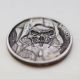 1935 Hobo Nickel Hand Carved “skull ”art Coin @ 1526 Exonumia photo 4