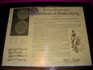 Rare Atocha 8 Reale Silver Coin Grade 1 Mel Fisher Assayer R Philip Iii photo