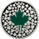 2014 Canada Silver $20 - Maple Leaf - Green Enamel - Pf70 Uc Er - Ngc Coin Coins: Canada photo 2