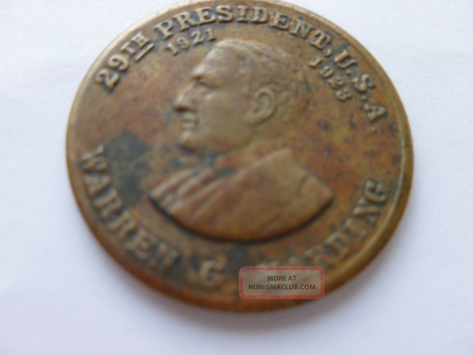 President Warren G. Harding Token - 29th President - Brass ...