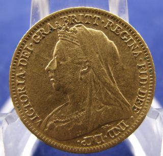 1898 Great Britain Half Sovereign Low Mintage 22 Karat Gold photo