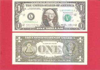 Usa Frn $1 - 1985 - - L/j - - Uncirculated photo
