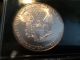 1996 1 Oz Silver American Eagle Brilliant Uncirculated Bu Rare Date In Holder Coins photo 3
