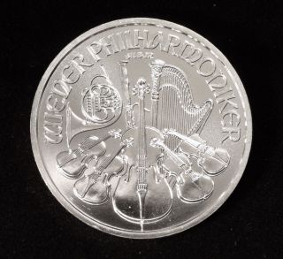 2015 1 Oz Austrian Philharmonic Silver Coin photo