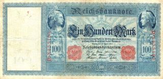 Xxx - Rare German 100 Mark Empire Banknote From 1910 photo