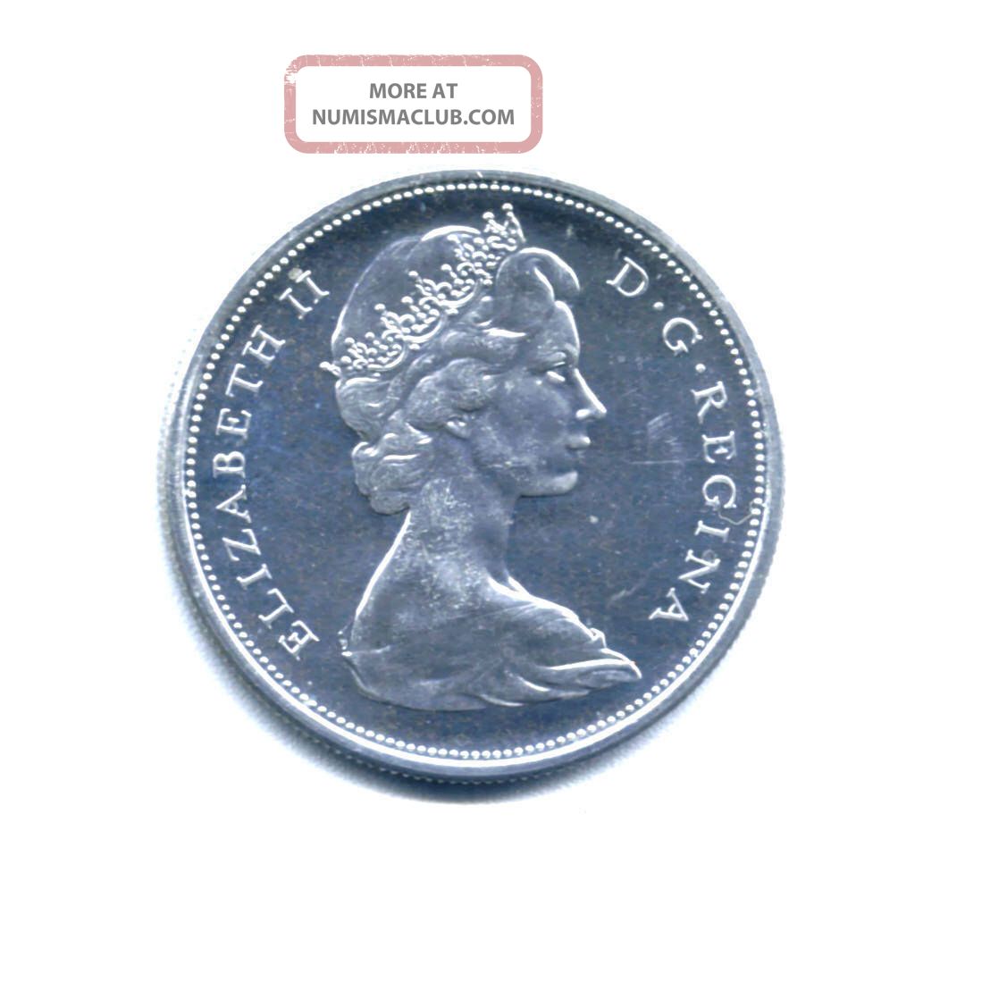 Canada Coin 1965 Half Dollar Fifty Cents photo