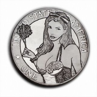 Maid Service S328 Ike Dollar Hobo Nickel Engraved By Luis A Ortiz photo