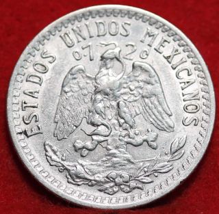 Circulated 1937 Mexico 20 Centavos Silver Foreign Coin S/h photo