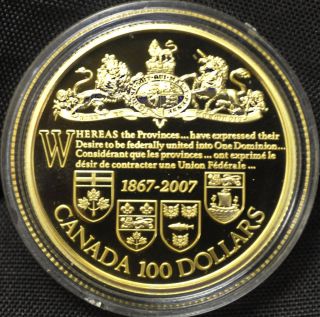 2007 Canada $100 - 14k Gold Coin photo