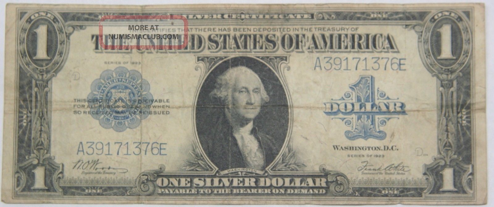 1923 Us $1 Silver Certificate Large Size Note Large Size Notes photo