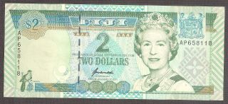 Fiji 2 Dollars 1996 Unc photo