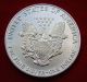 1991 Silver Dollar Coin 1 Troy Oz American Eagle St Gaudens Walking Liberty Bu Silver photo 5