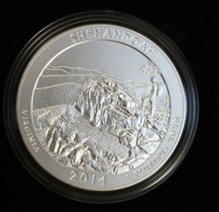 5 Ounce Silver Coin P 2014 America The Shenandoah National Park photo