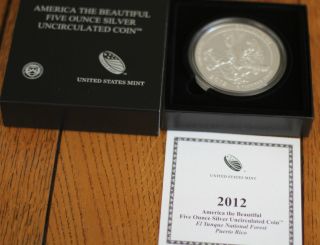 5 Ounce Silver Coin P 2012 America The El Yunque National Forest photo