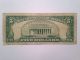 Old 1953 Five Dollar Bill $5 Blue Seal Silver Certificate Note - Antique Money Small Size Notes photo 3