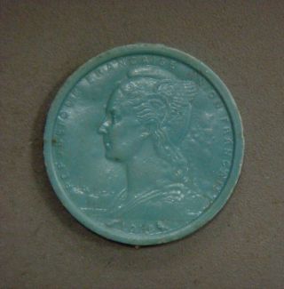 Madagasgascar 1958 1 Franc (blue Plastic) photo