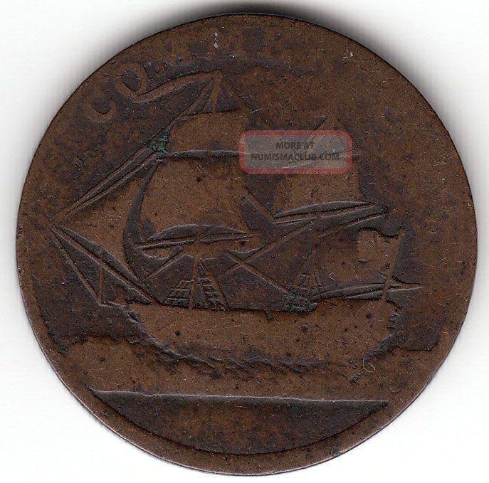 Canada Colonial Token Breton 1013 Am - 5a1 North American Token 1781 Medal Axis Coins: Canada photo