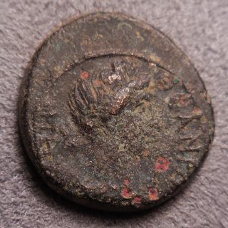 Mysia,  Pergamon (40 - 60 Ad),  Busts Of Senate And Roma,  Ae17,  4.  2g photo