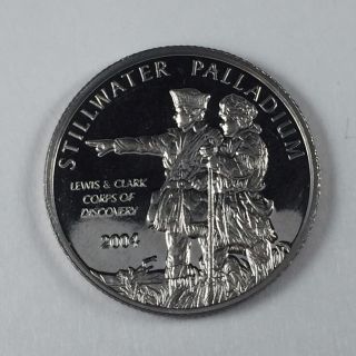 2004.  9995 Fine Palladium 1/4 Oz Stillwater Palladium Lewis And Clark - Pm32 - B photo