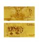 99.  9 24k Italy Gold Banknote 500000 Lire Collectible Gold Note Frame Europe photo 2