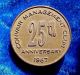 1967 Convair Management Club 25th Anniversary Token Consolidated Foremen ' S Club Exonumia photo 1