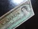 1954 $1 Bank Note Canada Replacement Bill O/y0065232 Beattie - Rasminsky F Canada photo 10