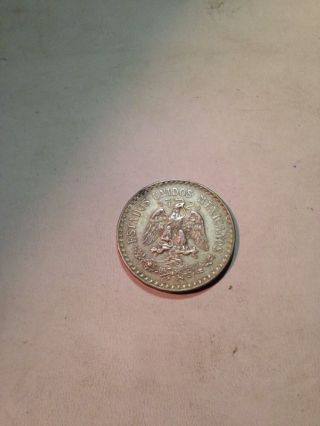 (un) Peso 1935 Silver Coin Better Date 0.  720 photo