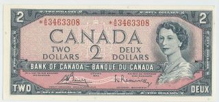 1954 Bank Of Canada $2 - Unc photo