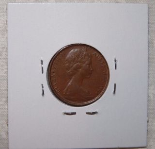 Rare 1968 2 Cent Australia Australian Coin In 2x2 Flip Low Mintage Bronze 21.  6mm photo