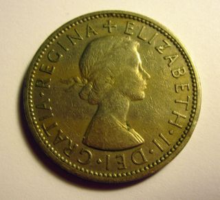 1961 Queen Elizabeth Ii - Florin/ Two Shillings Coin photo