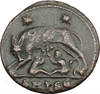 Constantine I The Great Ancient Roman Coin Romulus & Remus 