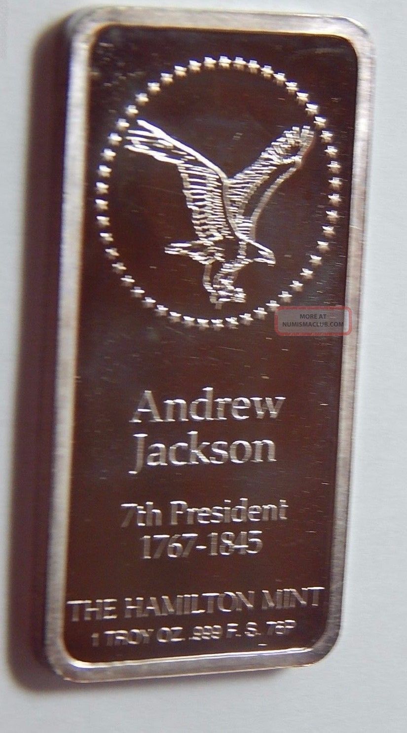 Andrew Jackson 2009 AOCS 1oz .999 Fine Silver Round #Ts4a 