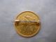 Vintage 1852 $2 1/2 Dollar Gold Piece Love Token Pin With Monogram Exonumia photo 1